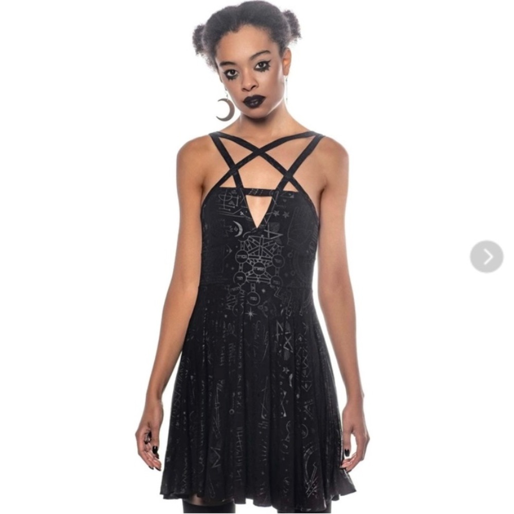 Killstar covenant skater dress xl new without tags goth see photo 3 for measure